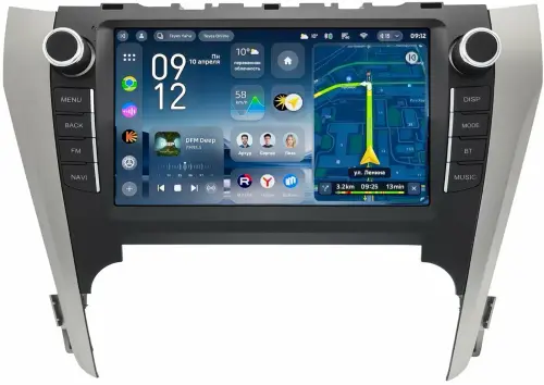 Магнитола для Toyota Camry 50 2011-2014 (рамка с крутилками и кнопками) - Teyes CC4-PRO монитор 9.5" 2K QLED на Android 13, Быстрейшая, Snapdragon 778G, ИИ, CarPlay, DSP, 4G SIM-слот