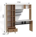 Уголок школьника Омега 3 стол с надстройкой