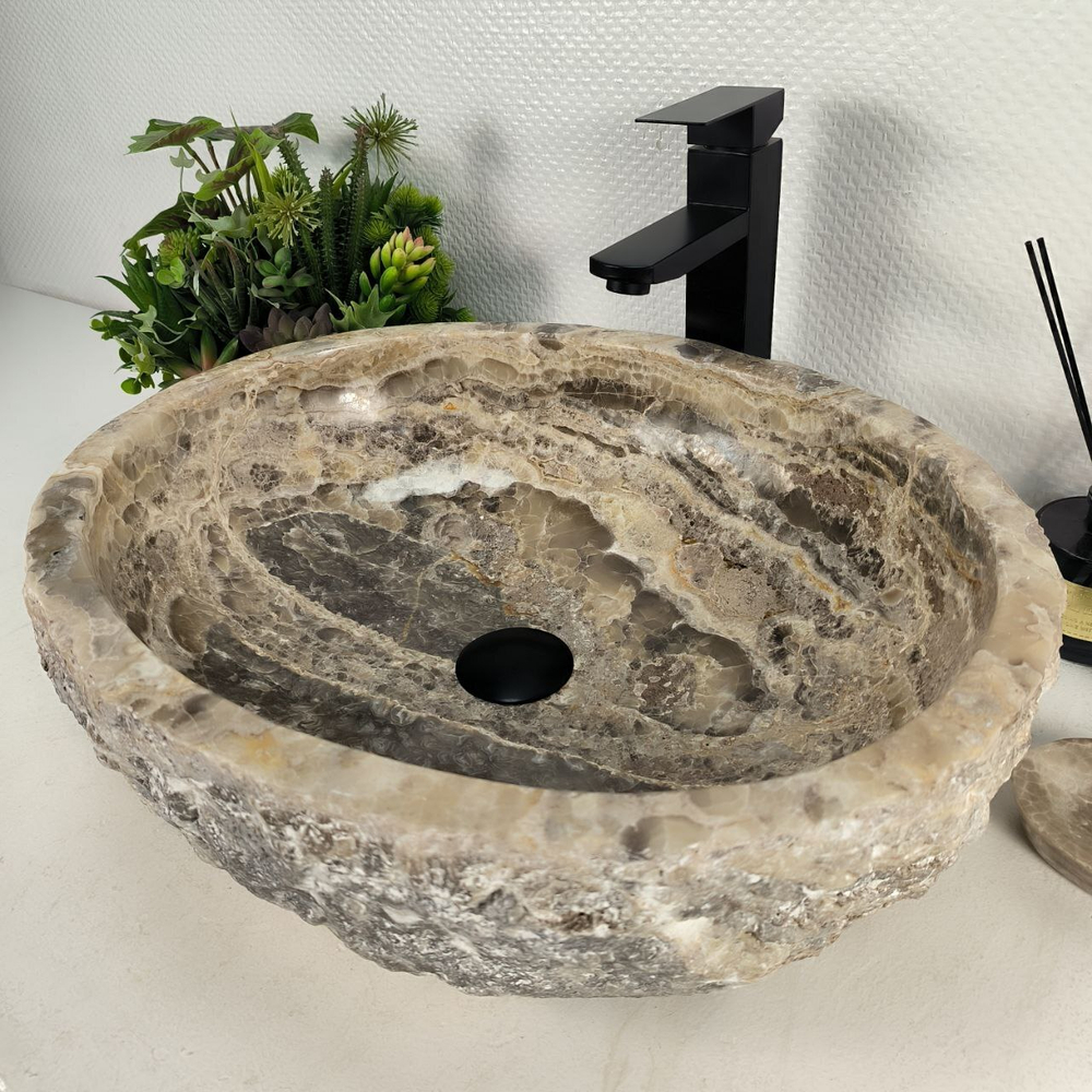 Раковина из оникса Erozy Grey EO-64615 53*42*15 0183