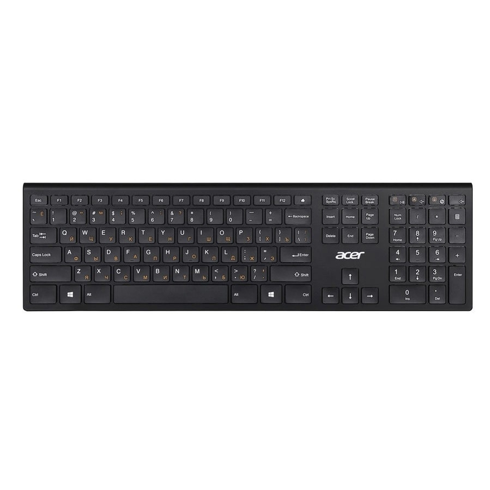 Клавиатура Acer OKR020 [ZL.KBDEE.004] wireless keyboard USB slim Multimedia black Клавиатура беспроводная