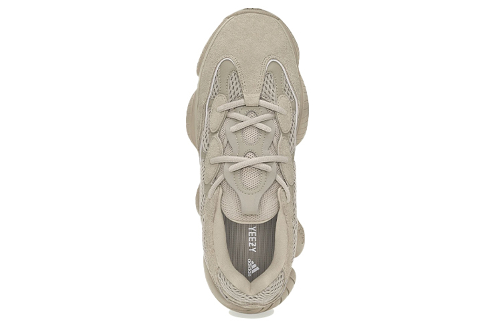 Adidas originals Yeezy 500 brown "Taupe Light" shock absorption, non-slip, wear-resistant, breathable, wrapping support, low-cut daddy shoes for men and women