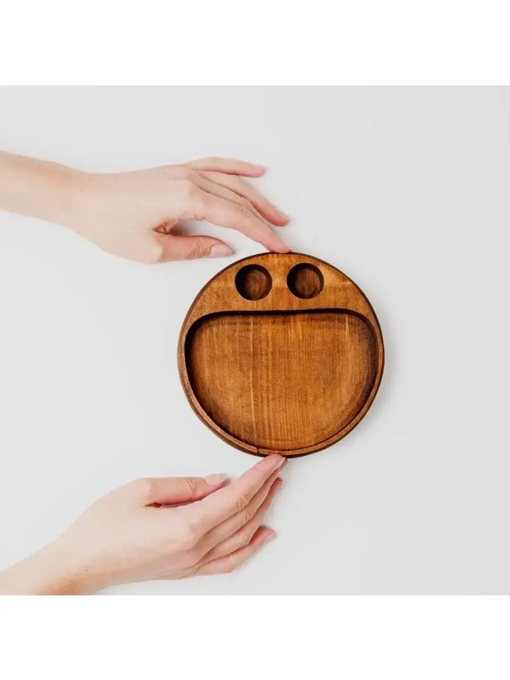 Деревянная менажница "Смайл" из кедра