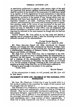 Amendment of Sherman Antitrust Law | сборник