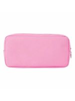Пенал-косметичка ЮНЛАНДИЯ, 2 отделения, мягкий, "Ламы", розовый, 20х6х9 см, 228980