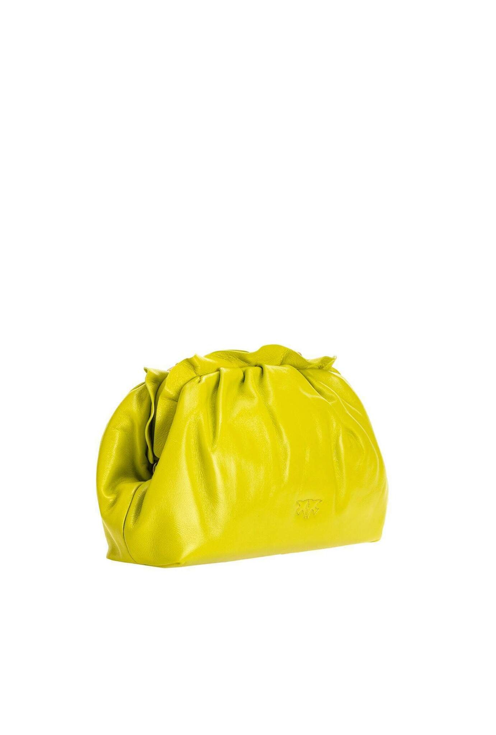 MINI CHAIN CLUTCH BAG FRAIMED - lime