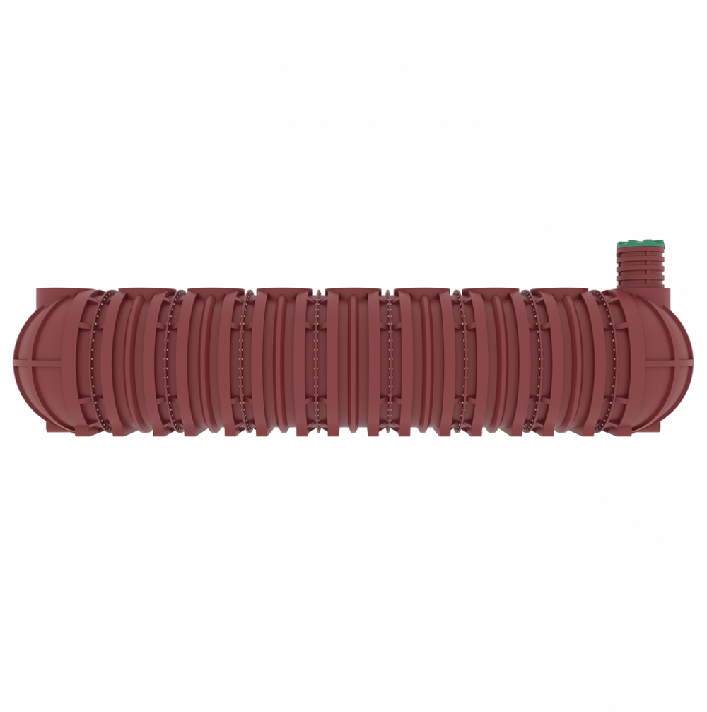 Емкость пожарная Мультпласт П45 45000 л. горизонтальная (11530x2400x2400см;1590кг;бордовый) - арт.555434.55