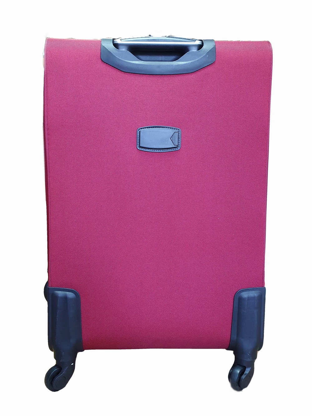 Чемодан на колесах тканевый L’case Barcelona размера S+ (58х38х26 (+5) см), объем 47.5 литров, вес 3 кг, Бордовый