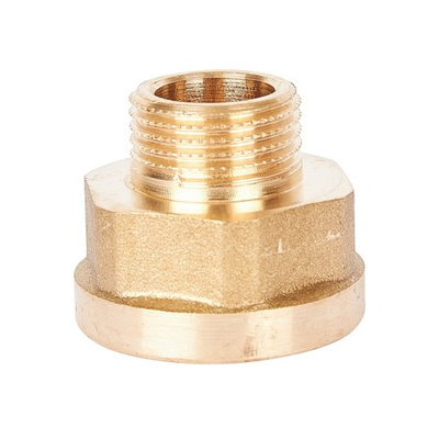 Переход с внутренней резьбы на наружную под ключ STOUT SFT 0072 - 1/2" x 3/8" (латунь без покрытия)