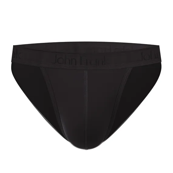 Мужские трусы танга черные JOHN FRANK JFBMODNABKN01