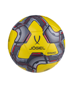 Мяч футбольный Grand №5, желтый/серый/красный