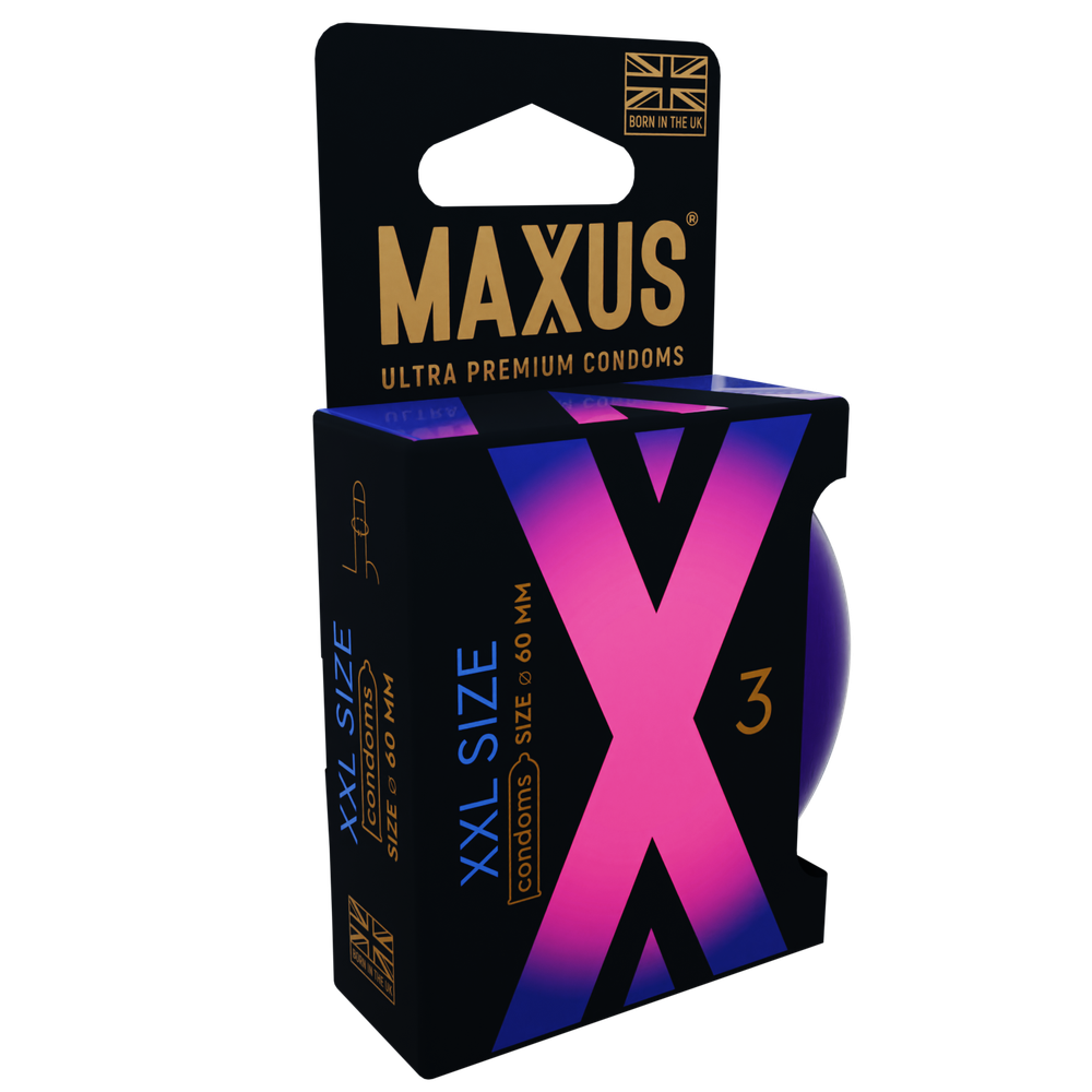 Презервативы MAXUS XXL, с увеличенным размером, 3 шт