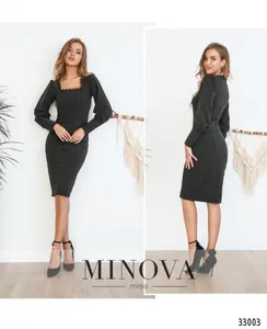 Платье 3125-черный Minova