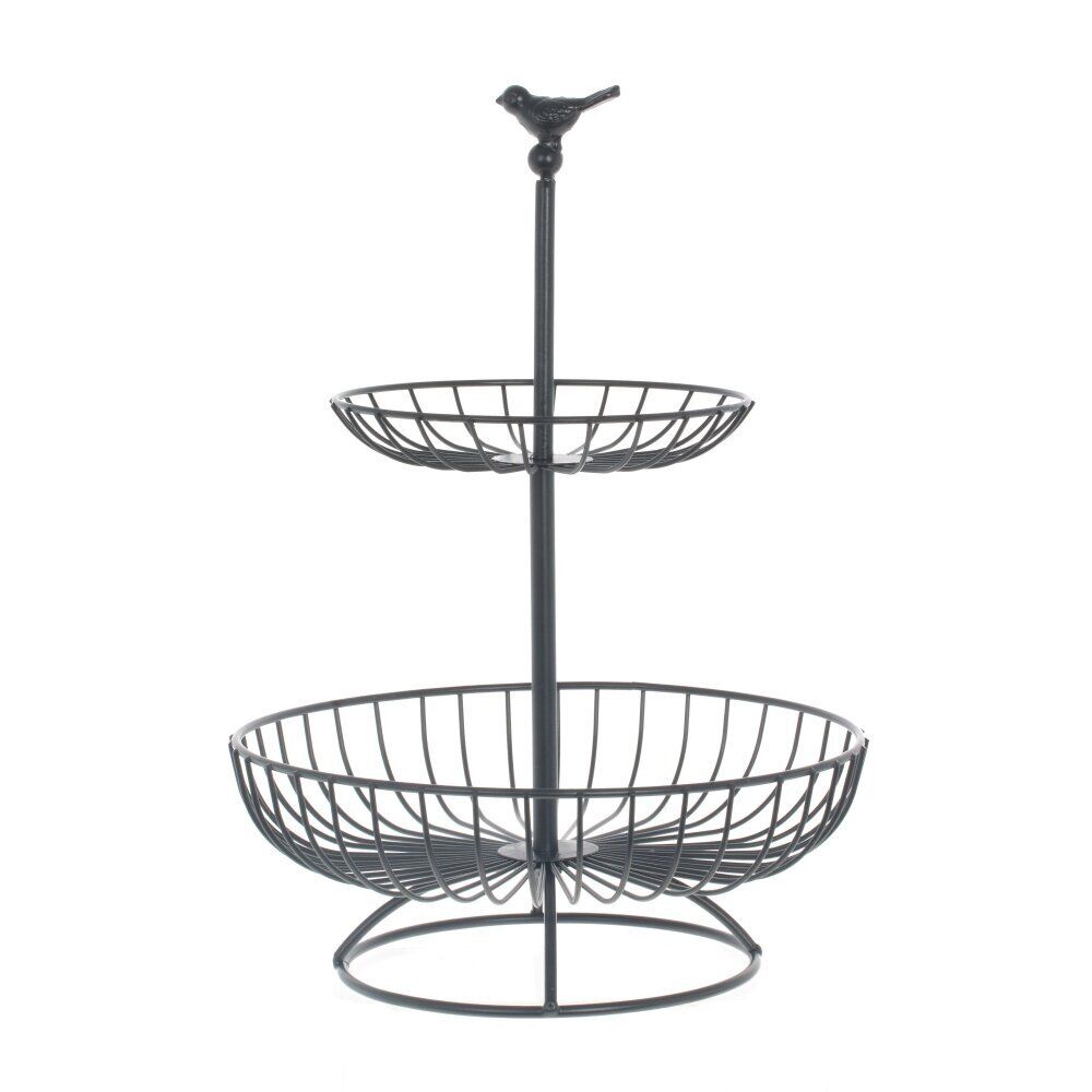 GAEM Ваза для фруктов 2-х ярусная, L25 W25 H35 см