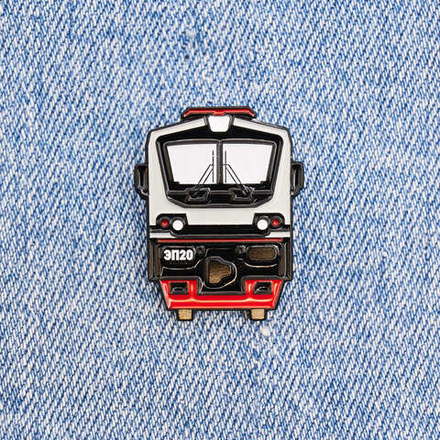 Значок электровоз магистральный ЭП20 серый