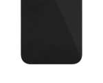 Задняя крышка для iPhone 12 Черный (стекло, широкий вырез под камеру, логотип)