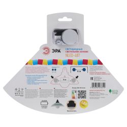 Ночник - светильник светодиодный ЭРА NLED-487-1W-SW-P настенный на батарейках с выключателем розовый | Ночники