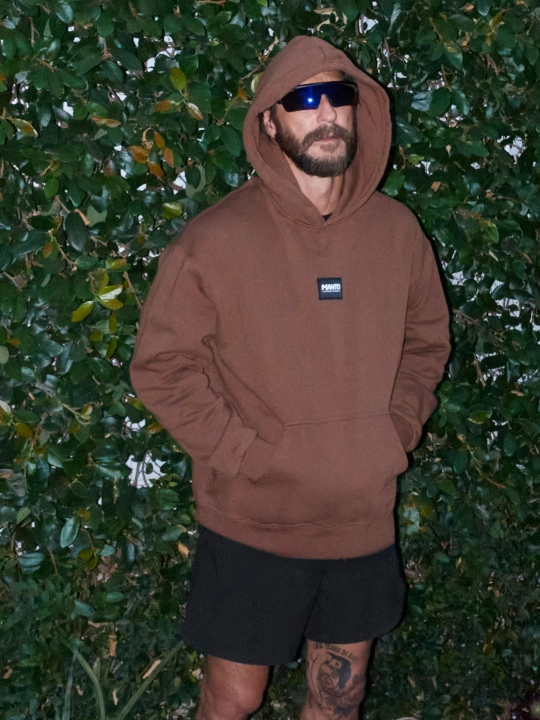 Худи MANTO LABEL 25 OVERSIZE - Коричневое