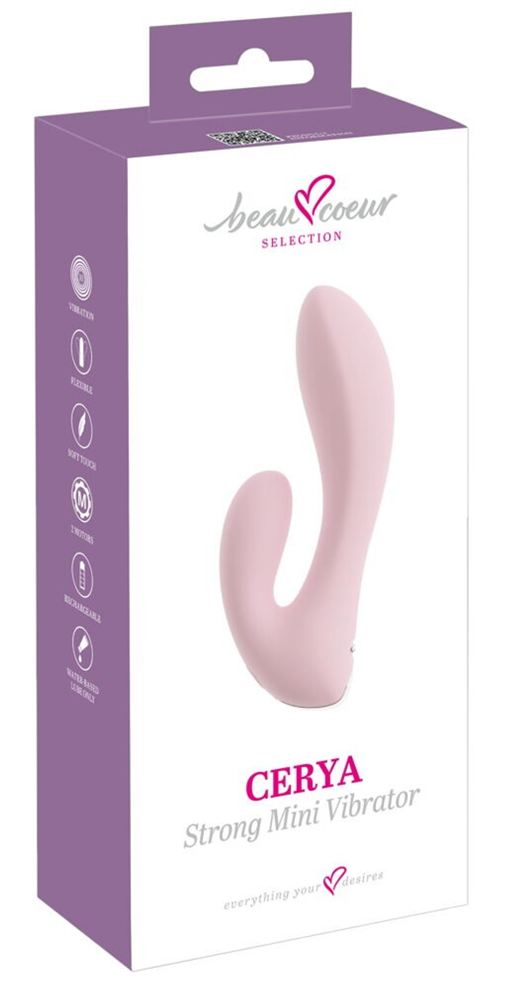 Розовый мини-вибратор CERYA Strong Mini Vibrator - 14 см. (Цвет: розовый)