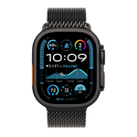 Часы Apple Watch Ultra 2 GPS + Cellular, 49 мм, титан чёрного цвета, миланский сетчатый браслет (2024)