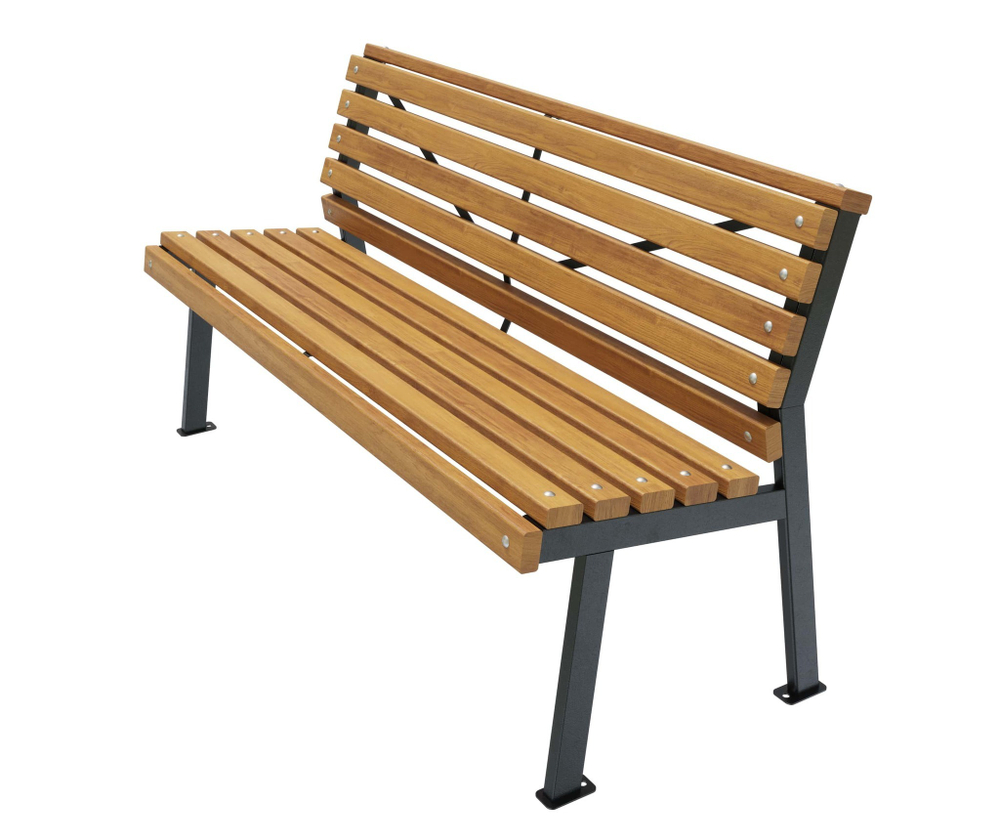 Скамейка стальная «Модерн» без подлокотников