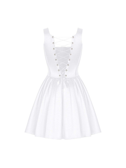 Платье мини корсетного типа из тафты с пышной юбкой