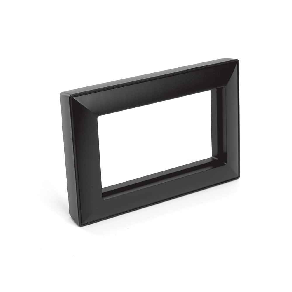 Рамка 2-местная (без перемычки), пластик, STEKKER, PFR00-7012-05 , серия Катрин, черный 50046