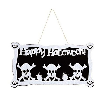 Баннер Happy Halloween Черепа, фетр