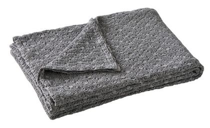 Покрывало EVEREST ARDOISE пике Blanc des Vosges 240x260 Серый