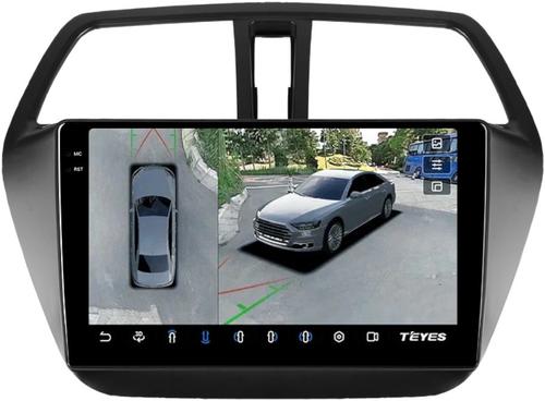 Магнитола для Suzuki SX4 2 2013-2021 (без штатной КЗВ) - Teyes CC3-2K-360 монитор 9.5" 2K QLED на Android 10, Быстрая, CarPlay, 4G SIM-слот, 4 камеры в комплекте