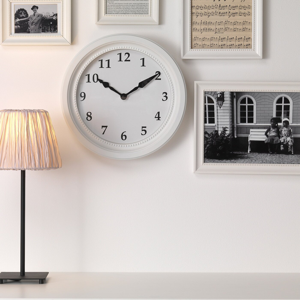 IKEA SÖNDRUM  (ИКЕА СÖНДРУМ)  -  Настенные часы, белые, 35 см