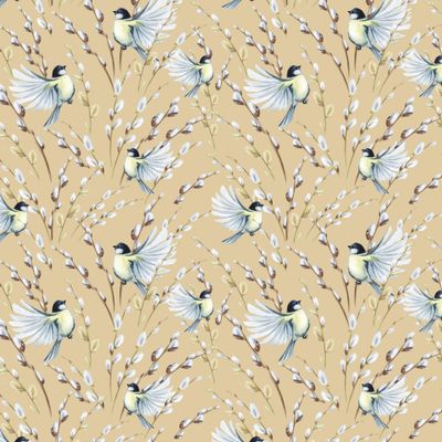 синица бежевая