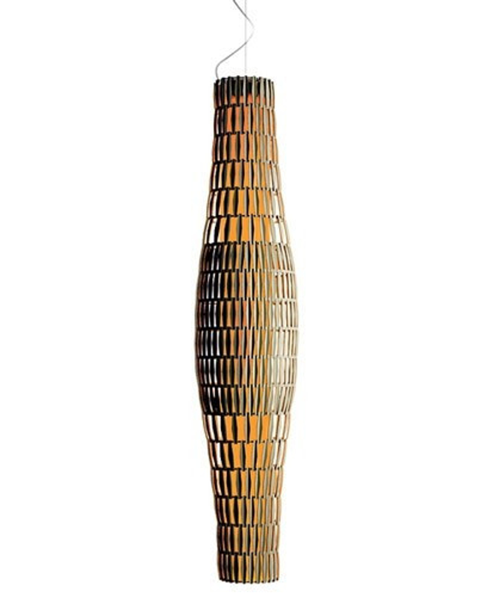 Подвесной дизайнерский светильник  Tropico Vertical by Foscarini (золотой)