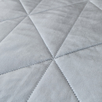 Велюровое покрывало в клетку и две наволочки OVL038