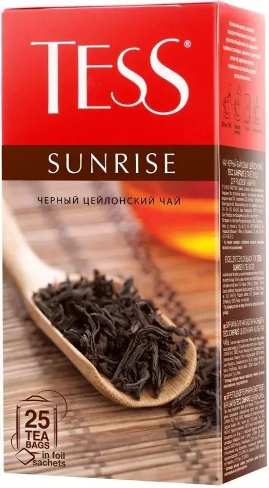 Чай черный Tess, Sunrise, 25 пак