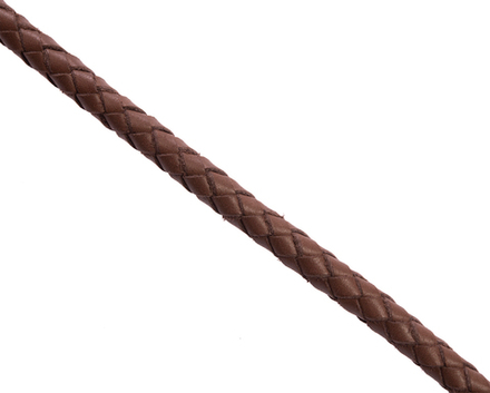 Шнурок плетеный коричневый Ø 6.0 мм, дл. 70 см