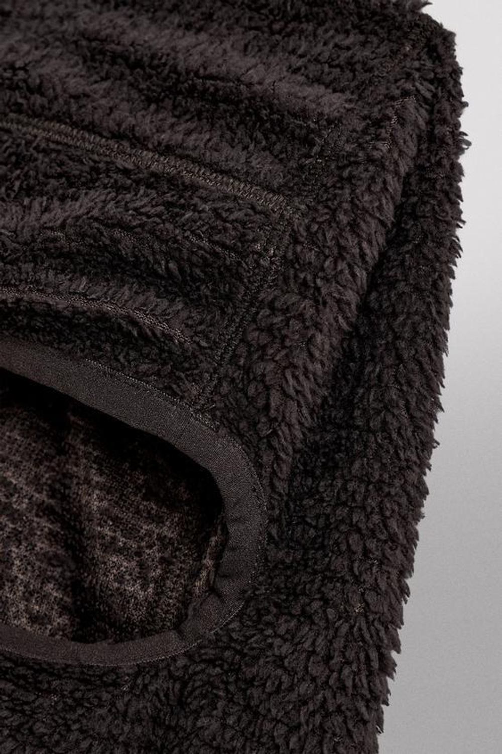 ZARA БАЛАКЛАВА ИЗ ФЛИСА С ТЕКСТУРОЙ ДЛЯ ЛЫЖ, ТЕМНО-КОРИЧНЕВЫЙ