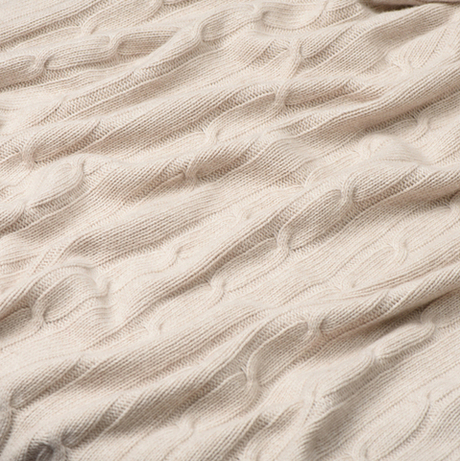 Плед CABLE Rene Real кремовый меланж 110x170 см