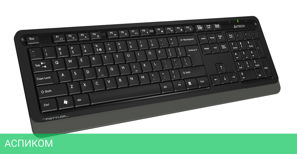 Набор периферии A4Tech Fstyler FG1010S черный/серый