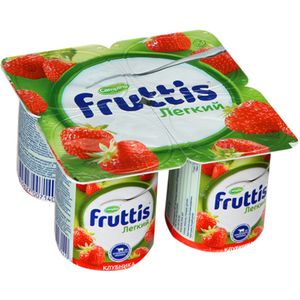 Йогурт Fruttis Легкий Клубника 0,1% шт 110 г