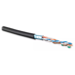 Кабель витая пара Bion BCL-F5480-381 F/UTP, кат.5e, 4x2x0,48 мм AWG 24, медь, одножильный, PE, для внешней прокладки, 305м, черный