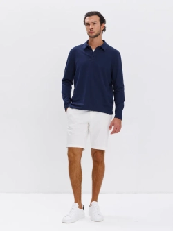 Повседневный базовый лонгслив поло