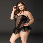 Тедди Black Flowers (plus size)