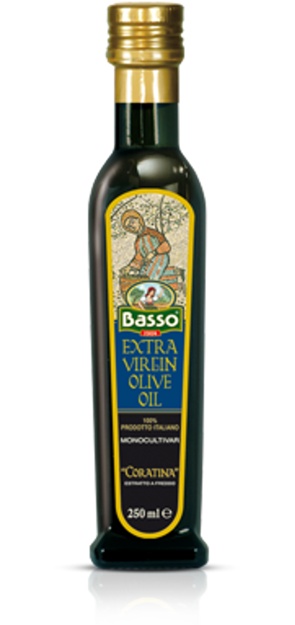 Оливковое масло BASSO Extra Virgin Coratina 250 мл Италия