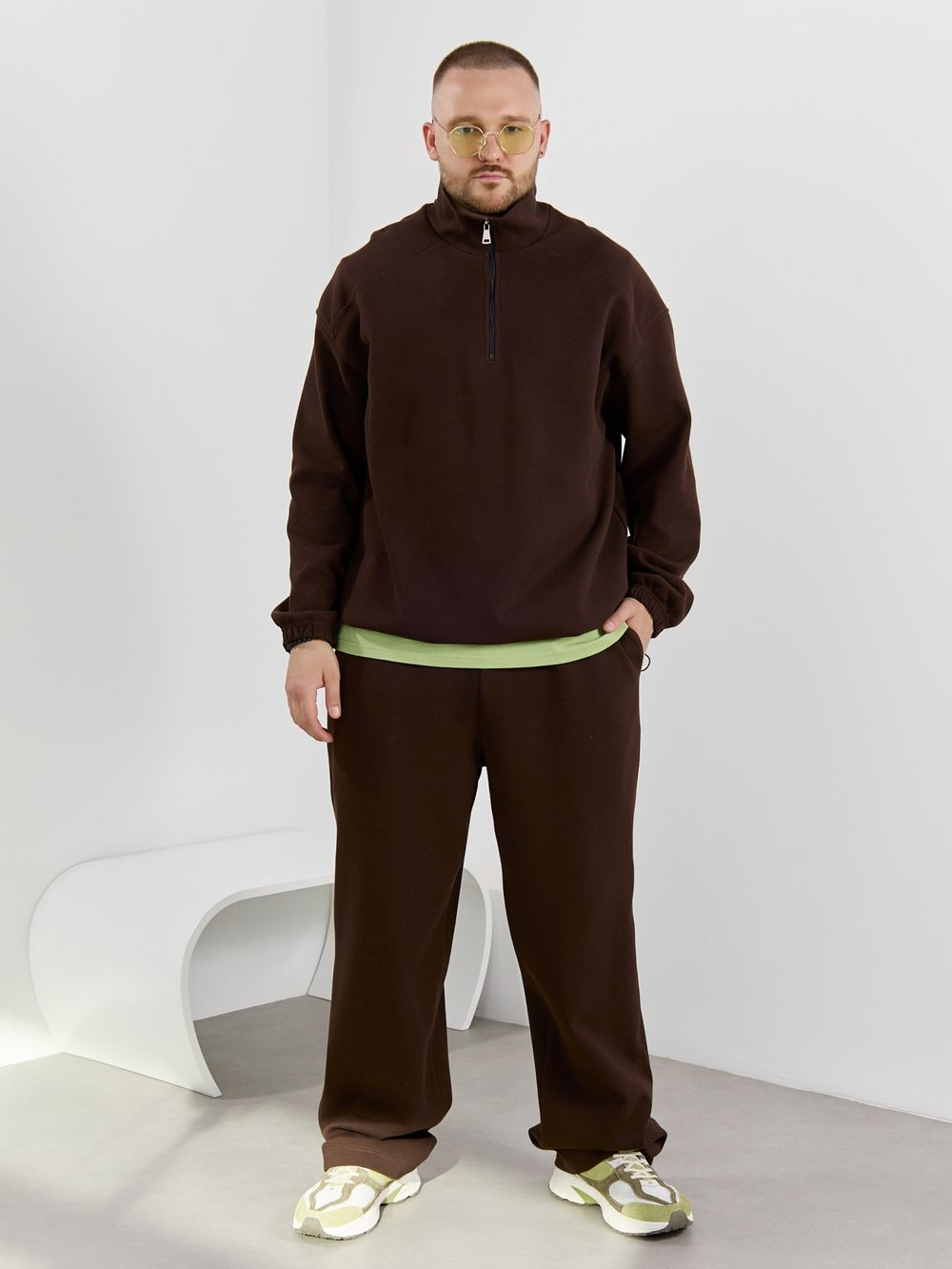 Толстовка мужская Интер-1 Виотекс КОРИЧНЕВЫЙ