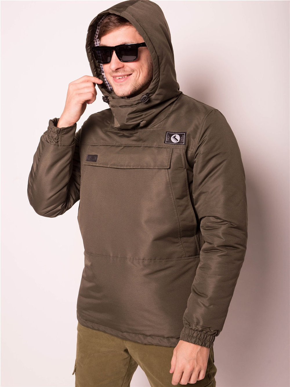 Анорак зимний мужской Город Горький хаки