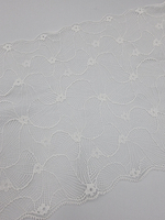 Кружево эластичное белое КС108 (22 см)