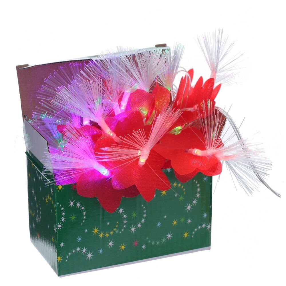 GAEM Электрогирлянда разноцветная "Рождественский цветок", L480 W6 H7 см, 5в.