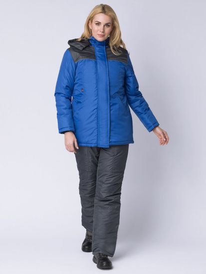 Куртка зимняя женская "Сакрин" (василек/синий)