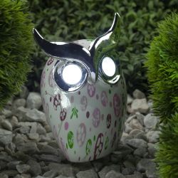 Светильник уличный ЭРА Садовые ERAFYH01-05 Филин на солнечной батарее полистоун 16 см