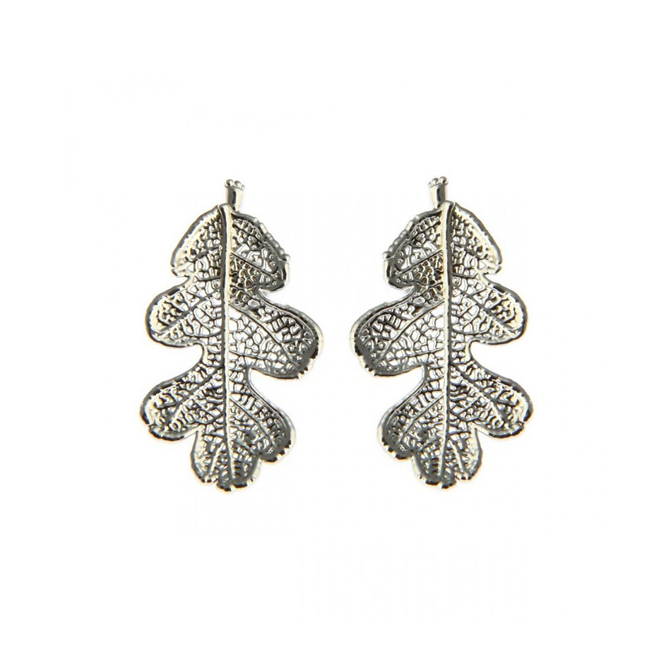 Серьги листья Ester Bijoux Дуб LF83C-S BW